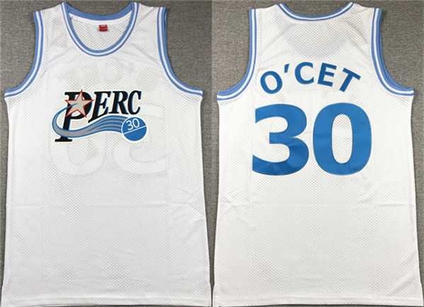 Mens Perc #30 OCet Movie White Stitched Basketball jersey->college and high school->NBA Jersey